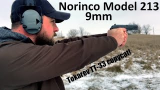 Shooting the Norinco 213 9mm [upl. by Eintroc76]