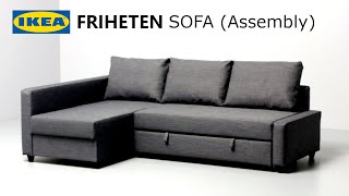 IKEA FRIHETEN Sofa  Unbox amp Assembly [upl. by Ami]