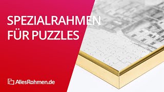 SpezialBilderrahmen für Puzzles  allesrahmende [upl. by Ymerej814]