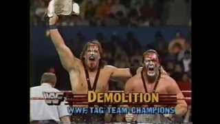 New WWF Tag Team Champions  Demolition [upl. by Chiquia]