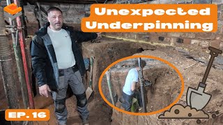 Episode 16 Unexpected Underpinning New Challenges Site Update Waterproofing Project Progress [upl. by Nho]