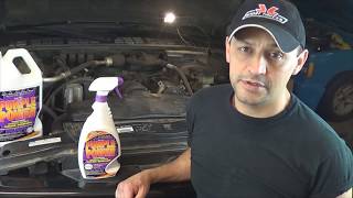 How to degrease an Engine at home with Purple Power Degreaser by Howstuffinmycarworks [upl. by Fonda961]