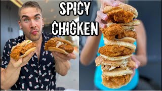 Nashville Hot Chicken Mukbang in New Orleans The Best Chicken Sandwiches  Southern Fried Chicken [upl. by Derinna]