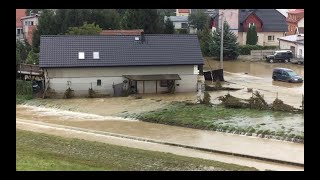 Uszkodzony most Nysa 16 09 2024 Opolskie Powódź dzień trzeci  zbiornik wały Białka [upl. by Notgnirra]