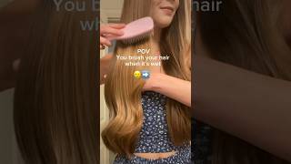 ❌Get all of your tangles out BEFORE wetting your hair 😊 haircare healthyhair haircareroutine [upl. by Hamnet153]