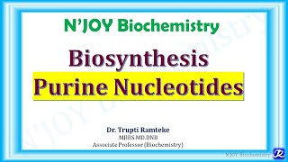 1 Purine Nucleotides De novo synthesis  Nucleotide Metabolism  Biochemistry  NJOYBiochemistry [upl. by Iline927]