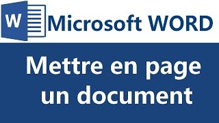 Mettre en page un document Word 20072010 [upl. by Bates206]