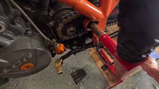 KTM LC8 950 SMR Clutch oil jet service [upl. by Blaseio]