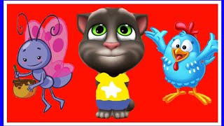 Mariposita ORIGINAL  Gallina Pintadita 2  con Mi Talking Tom cantando shorts [upl. by Ranee317]