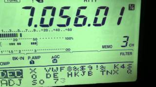 Icom IC746PRO decoding RTTY on screen [upl. by Gladi]