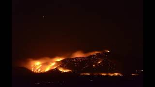 Sawmill Range Fire the first night Epic Time Lapse must see [upl. by Kampmann]