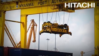 Upgrading Myanmar’s ports with an EDI system Burmese  Hitachi [upl. by Ahtebat]