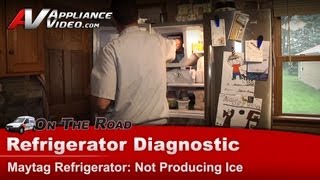 Maytag Refrigerator Repair  Not Producing Ice  Ice Maker [upl. by Yenterb936]