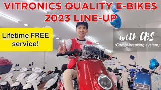 Vitronics ebikes for sale in the Philippines 2023 with CBS and free lifetime service Part 1 [upl. by Einrae131]