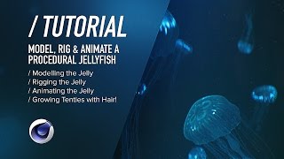 C4D TUTORIAL  Bioluminescent Jellyfish PT1  Modelling Rigging amp Animating Cinema 4D [upl. by Ulric]