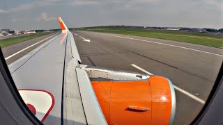 Easyjet Airbus A320 Startup amp Takeoff from Gatwick  GoPro Wing View [upl. by Hercules]