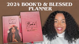 Bookd and Blessed 2024 12 month Planner review  Flip Through [upl. by Htyderem]