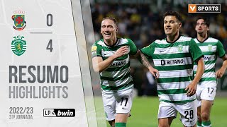 Highlights  Resumo Paços de Ferreira 04 Sporting Liga 2223 31 [upl. by Noyad]