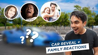 NEW CAR REVEAL  FAMILY REACTIONS [upl. by Nwahsaj990]