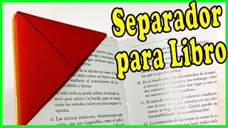 Como hacer separador para Libro Origami fácil Leizer Tutos [upl. by Acirre28]