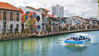 HD Melaka River Cruise in Malacca City Malaysia 🇲🇾 Historic City Tour Vlog amp Travel Guide 🎧 [upl. by Pish]