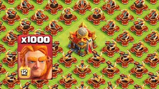 All XBow Max Vs 1000 Super Giant Max  Clash of clans  Coc Games [upl. by Eittel]