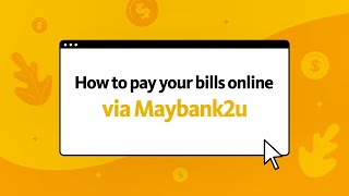 How to pay your bills online via Maybank2u [upl. by Gnet]