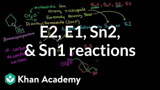 Comparing E2 E1 Sn2 Sn1 Reactions [upl. by Assanav]