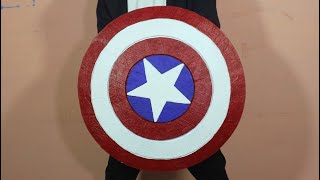 How To Make Captain Americas Shield With Cardboard [upl. by Keffer701]