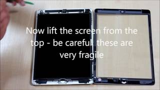 For Apple iPad Model No A1475 Repair Video for Touch Screen Digitizer [upl. by Esilec]