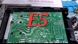 PEL Dc inverter ac E5 error code inverter ac pcb Repairing course in Pakistan Ustad Babar [upl. by Riocard]