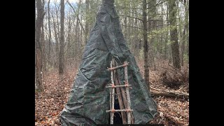 How to tarp your deer hunting shelter [upl. by Oiramed976]