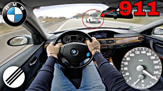 BMW E90 330xi TOP SPEED DRIVE ON GERMAN AUTOBAHN 🏎 [upl. by Quintin]