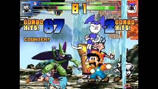 MUGEN battle 4662 Team Cuphead vs Team Jenny XJ9 [upl. by Etnaik]