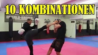 10 einfache amp effektive Kombinationen im Kickboxen  BASICS [upl. by Pucida821]