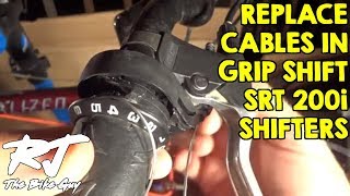 How To Replace Shifter Cable On SRAM Grip Shift SRT 200i Shifters [upl. by Harriette]