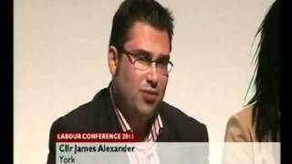 Cllr James Alexander Speaking at Labour Conference 2011 with Caroline Flint MP 1 [upl. by Havard857]