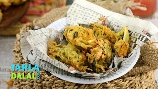 Crispy Potato Bhajias Aloo Bhajiya by Tarla Dalal [upl. by Ortiz]