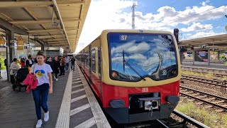 SBahn Berlin  Mitfahrt in der S7 von Ahrensfelde bis Lichtenberg in der BR 482 Mod 0395 [upl. by Oberon730]