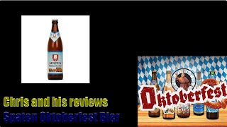 Spaten Oktoberfest bier German Beer Review [upl. by Lawley568]