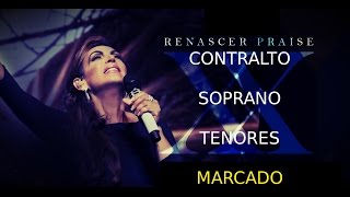 RENASCER PRAISE 20  VOZES  MARCADO  TENOR  CONTRALTO  SOPRANO [upl. by Bottali]