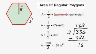 Area Of Regular Polygons [upl. by Ydnec873]