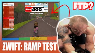 Zwift FTP Ramp Test  After 8 weeks OFF [upl. by Yendor]