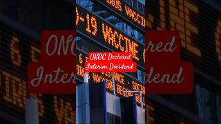 ONGC Declared interim Dividend [upl. by Nnaylloh]