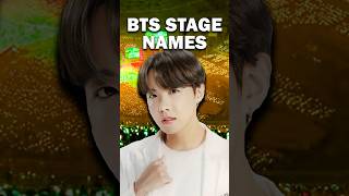 How did BTS get their stage names [upl. by Adnamas315]