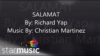 Richard Yap  Salamat Official Lyric Video [upl. by Patten309]