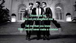 Il Volo  Grande amore Italy ESC 2015 Lyrics amp English Translation [upl. by Orianna726]