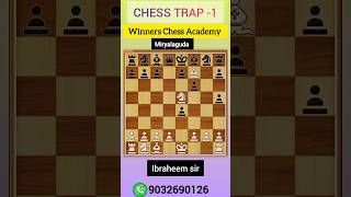 CHESS TRAP1Mate in 6 moveEasy trap100 fall in this trap [upl. by Editha]