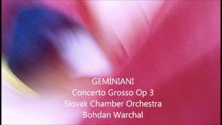 Geminiani Concerto Grosso Op 3 No 5 Warchal [upl. by Amalle]