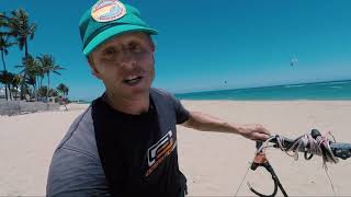 How to easily untangle your lines after a kitesurfing self rescue [upl. by Bone]